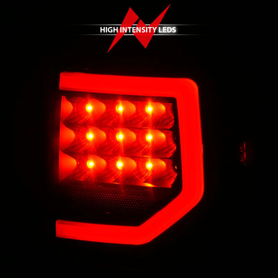 ANZO 07-11 Toyota Tundra Full LED Taillights Black Housing Smoke Lens G2 (w/C light Bars)