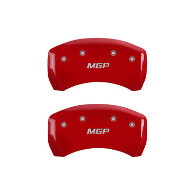 MGP 4 Caliper Covers Engraved Front & Rear MGP Yellow finish black ch