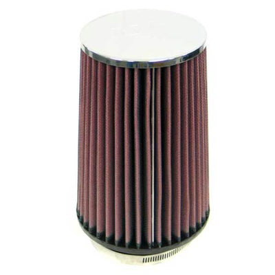K&N Universal Chrome Filter 3 1/2 inch FLG / 5 1/2 inch Bottom / 4 1/2 inch Top / 8 inch Height