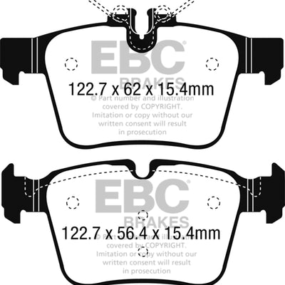 EBC 15+ Mercedes-Benz C300 (W205) 2.0 Turbo 4-matic Ultimax2 Rear Brake Pads