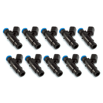 Injector Dynamics 2600-XDS Injectors - 48mm Length - 14mm Top - 14mm Bottom Adapter (Set of 10)
