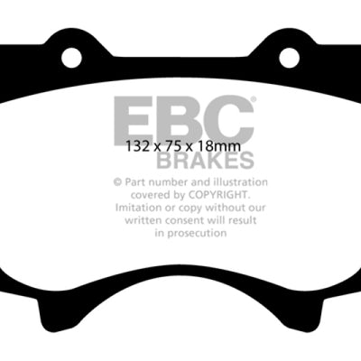 EBC 10+ Lexus GX460 4.6 Extra Duty Front Brake Pads