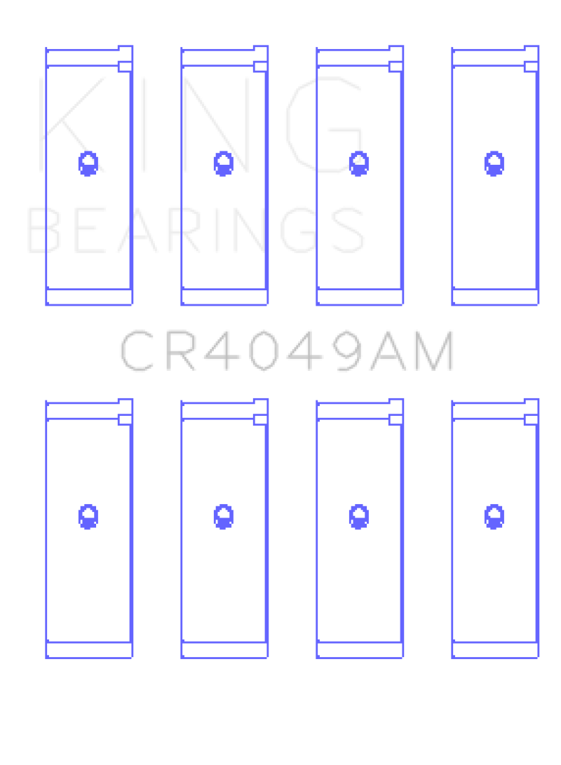 King Engine Bearings Mitsubishi 4G15/G15B/G4DJ (Size 0.25mm) Connecting Rod Bearing Set