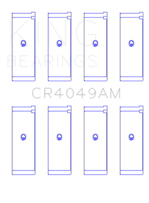 King Engine Bearings Mitsubishi 4G15/G15B/G4DJ (Size 0.25mm) Connecting Rod Bearing Set