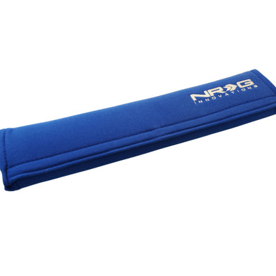 NRG Seat Belt Pads 3.5in. W x 17.3in. L (Blue) Long - 1pc