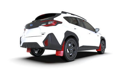 Rally Armor 24-25 Subaru Crosstrek Red UR Mud Flap White Logo