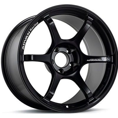 Advan RG-4 18x9.5 +25 5x112 Semi Gloss Black Wheel