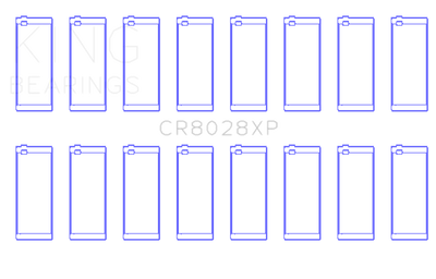 King GM Custom Performance 1.888in Rod Journal w/0.792in Length (Size STD) Performance Rod Bearings