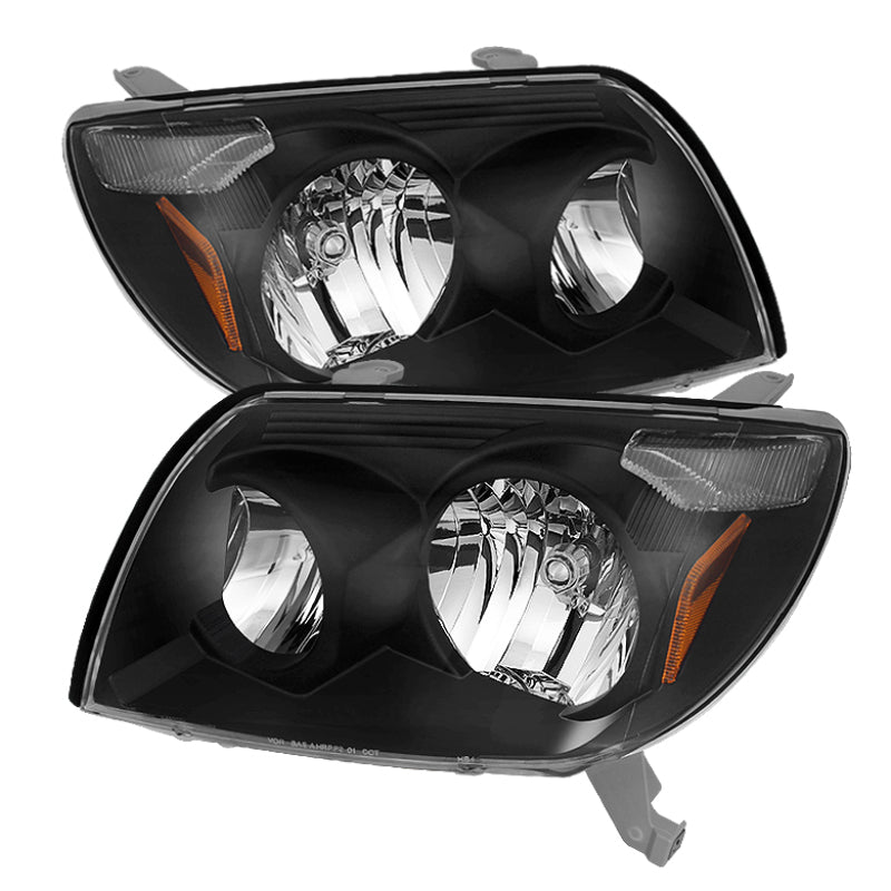 xTune Toyota 4Runner 03-05 Crystal Headlights Black HD-JH-T4R03-AM-BK