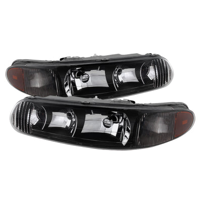 xTune Buick Century 97-05 Regal 97-04 Crystal Headlights Black HD-JH-BUCEN97-AM-BK