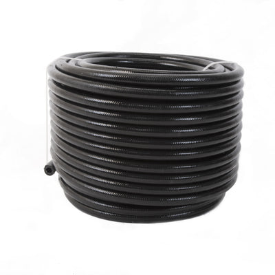 Aeromotive PTFE SS Braided Fuel Hose - Black Jacketed - AN-06 x 16ft