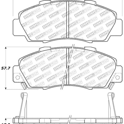 StopTech Performance 97-99 Acura CL/ 97-01 Integra Type R/91-95 Legend/91-05 NSX Front Brake Pads
