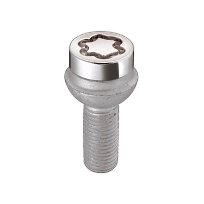 McGard Wheel Lock Bolt Set - 4pk. (Radius Seat) M14X1.5 / 17mm Hex / 26.7mm Shank Length - Chrome