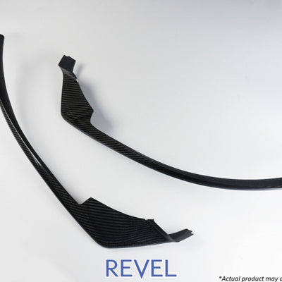 Revel GT Dry Carbon Front Lip Covers 16-18 Mazda MX-5 - 2 Pieces