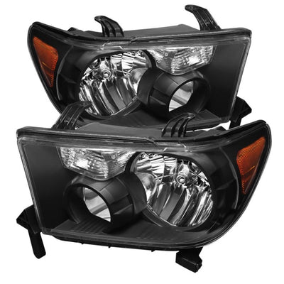 xTune Toyota Tundra 07-13 / Toyota Sequoia 08-13 OEM Style Headlights Black HD-JH-TTU07-AM-BK