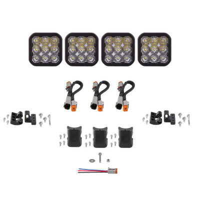 Diode Dynamics SS5 Pro Universal CrossLink 4-Pod Lightbar - White Driving