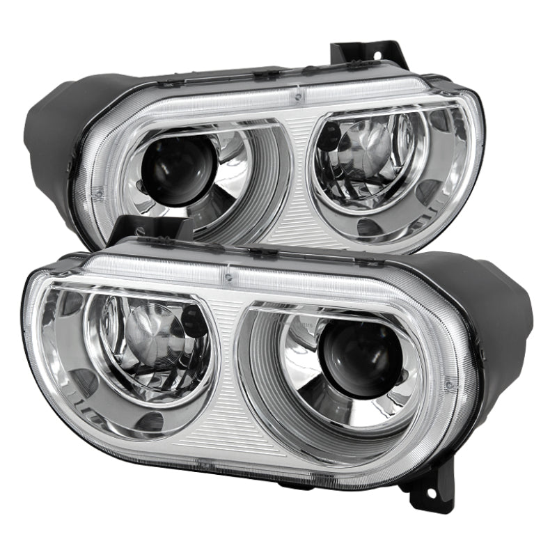 xTune Dodge Challenger 08-14 Xenon Hid Model Only Projector Headlamps Chrome HD-JH-DCHAL08-HID-C