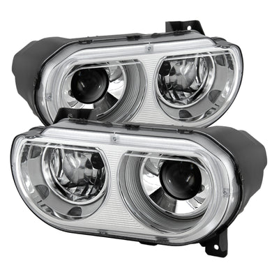 xTune Dodge Challenger 08-14 Xenon Hid Model Only Projector Headlamps Chrome HD-JH-DCHAL08-HID-C