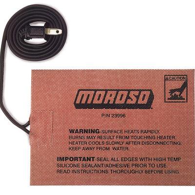 Moroso External Heating Pad - Self Adhesive - 5in x 7in - 400 Watts/110 Volt 36ft Cord