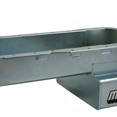 Moroso Ford 351W (w/Front Sump & Billet End Seals) Road Race Baffled Wet Sump 7qt 8in Steel Oil Pan