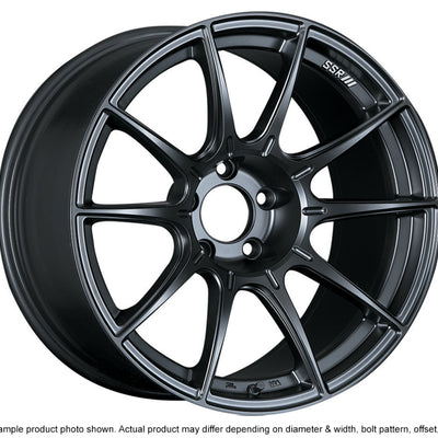 SSR GTX01 18x9.5 5x114.3 22mm Offset Flat Black Wheel Evo 8 9 X / G35 / 350z / 370z