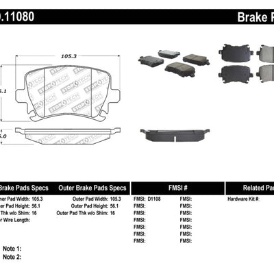 StopTech Performance 06-09 Audi A3 / 05-09 Audi A4/A6 / 08-09 Audi TT / 06-09 VW GTI / 06-09 Jetta