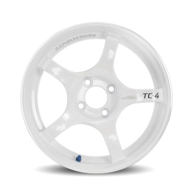 Advan TC4 18x8 +45 5x114.3 Racing White Wheel