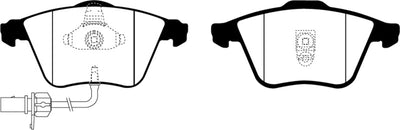 EBC 02-04 Audi A6 Quattro 2.7 Twin Turbo Sedan (4 Pad Set) Redstuff Front Brake Pads