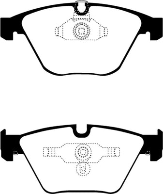 EBC 11-12 BMW 1M Coupe 3.0 Twin Turbo Greenstuff Front Brake Pads
