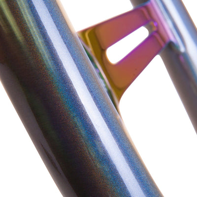 NRG Classic Wood Grain Steering Wheel (350mm) Chameleon/Pearlescent Paint Grip w/Neochrome 3-Spoke