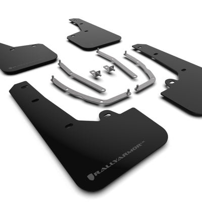 Rally Armor 22-24 Hyundai Tucson Black UR Mud Flap w/Grey Logo