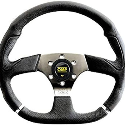 OMP Cromo Steering Wheel w/ 3 Steel Spokes Supplied