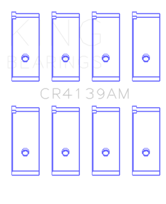 King Honda 91CI/1.5L D15A2/D15A3/D15B1/D15B2/D15B7/D15B8/D15Z1 Rod Bearing Set - Size STD