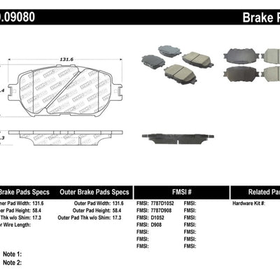 StopTech Performance 06 Lexus GS / 09-10 IS Front Brake Pads