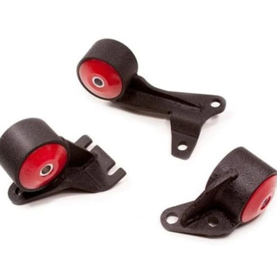 Innovative 88-91 Civic D-Series Black Steel Mounts 95A Bushings (Wagon 4WD Cable)