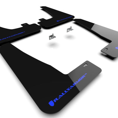 Rally Armor 22-26 Tesla Model X Black UR Mud Flap w/Blue Logo