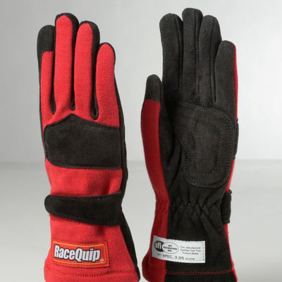 RaceQuip Red 2-Layer SFI-5 Glove - Small