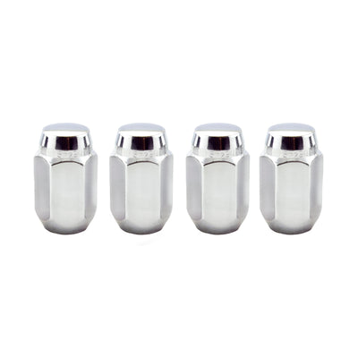 McGard Hex Lug Nut (Cone Seat) M12X1.5 / 13/16 Hex / 1.5in. Length (4-Pack) - Chrome