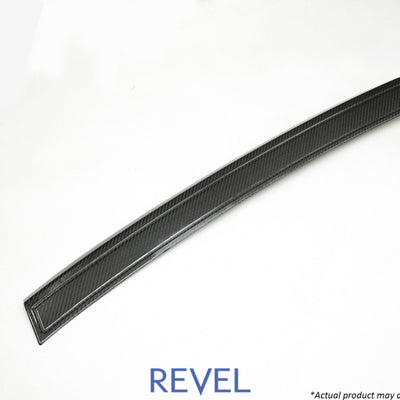 Revel GT Dry Carbon Rear Bumper Applique 15-18 Subaru WRX/STI - 1 Piece