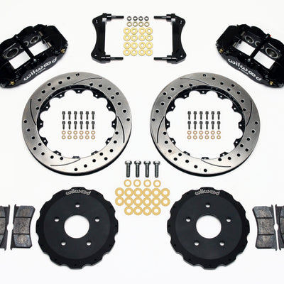 Wilwood Narrow Superlite 6R Front Hat Kit 13.06in Drilled Backdraft Cobra (BMW E36 Based)