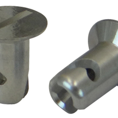 Moroso Quick Fastener - Flush Head - 5/16in x .450in - Aluminum - 10 Pack
