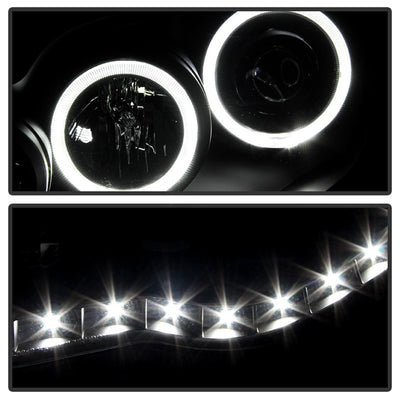 xTune Toyota Tacoma 05-11 Halo Projector Headlights Black PRO-JH-TT05-LED-BK