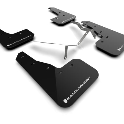 Rally Armor 22-25 Honda Civic/Civic Si/Sport Black UR Mud Flap w/White Logo