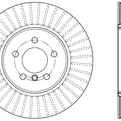 StopTech 07-18 BMW X5 / 08-19 BMW X6 SportStop Cryo Drilled & Slotted Rotor - Rear Right
