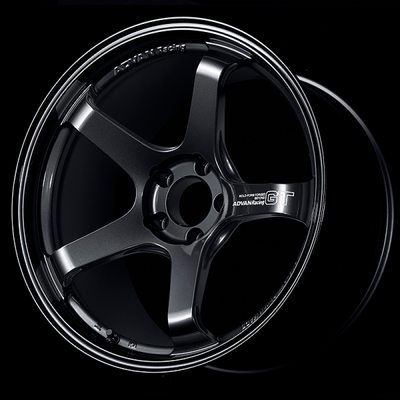 Advan GT Beyond 19x8.0 +44 5x114.3 Racing Titanium Black Wheel