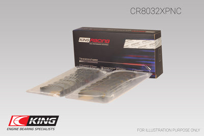 King Engine Bearings Chrysler 345/ 370 16V (Size 0.25) pMaxBlack Coated Connecting Rod Bearing Set