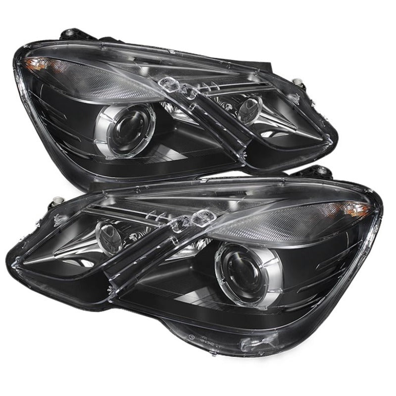 xTune Mercedes E-Class 10-12 OE Projector Headlights (w/AFS. Hid Fit) Black PRO-JH-MBW21210-AFS-BK