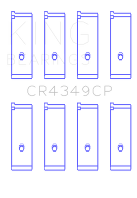 King Engine Bearings Toyota Scion XA/XB 1NZFE (Size 0.5) Tri-Metal Copper Lead Rod Bearing Set