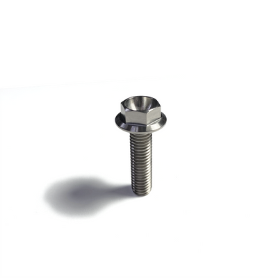 Ticon Industries Titanium Bolt Flanged M6x25x1TP 10mm 6pt Head