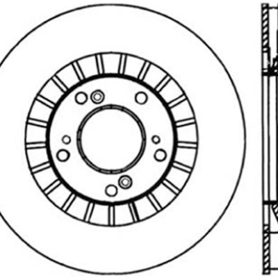 Stoptech 00-09 Honda S2000 Front CRYO-STOP Rotor
